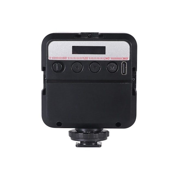 RGB videolys for fotografering, belysning for DSLR-kameraer med LCD-skjerm