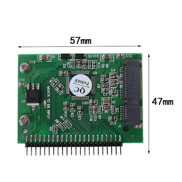2,5\" tums Ide till Msata-adapter, konvertera bärbar dator 44 stift hane Ide Msata Hdd