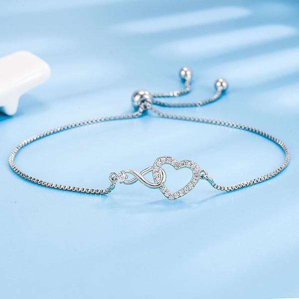 Glittrande Kristallhjärta Armband