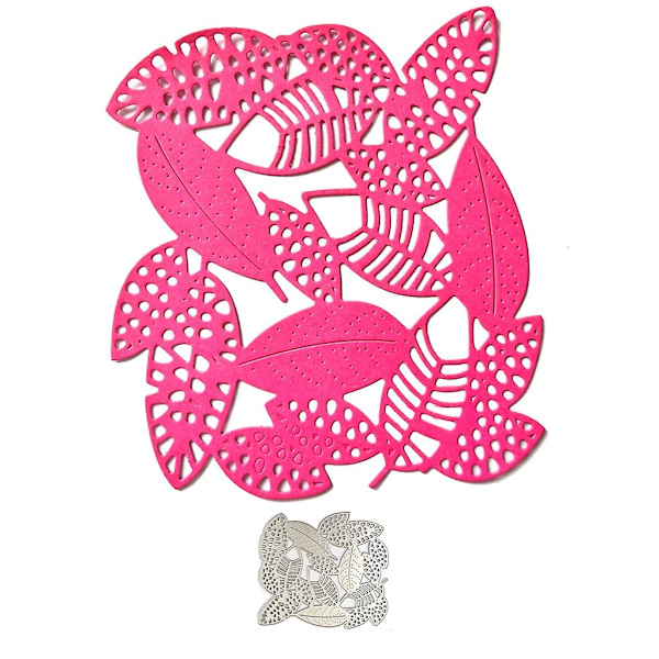 Metallstans Dies Blad Embossing Stencil Stansing Dies For Kortfremstilling Scrapbook