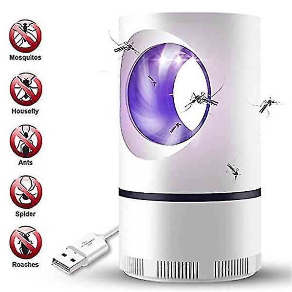 Elektrisk indendørs myggefælde, myggefældelampe med usb strømforsyning og adapter, myggefælde, myggefælde, myggefælde, insekt