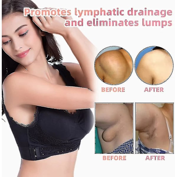 Tourmaline Shaping Wireless Silky Bra, Lymphvity Detoxification And Shaping & Powerful Lifting Bra Compatiblewomen