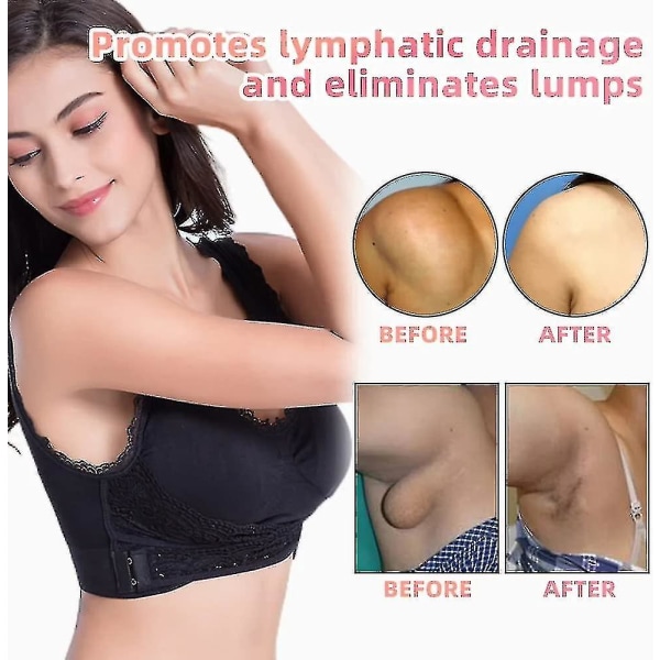 Tourmaline Shaping Wireless Silky Bra, Lymphvity Detoxification Og Shaping & Kraftig Løfte-BH Kompatibel Kvinder