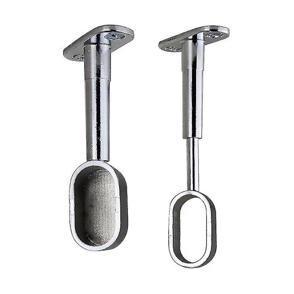 Garderobe rør senterbrakett for takmontering - Garderobe rør brakett for oval garderobe rør - C
