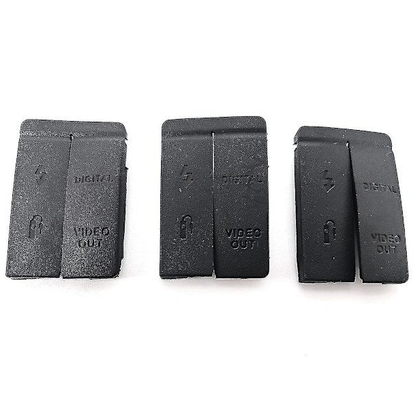 1 sett Usb/-kompatibel Dc In/video Ut Gummi Dør Bunndeksel For 5d Kamera