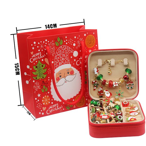 Douyin Suosittu Uusi Joulu Lasten Lahja DIY Set Sokea Laatikko Tyttö Rannekoru Helmi Joululahja basic model