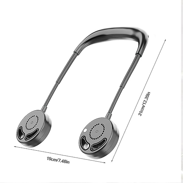 Hängande nackfläktar Mini bärbar liten fläkt skrivbord multifunktionella fläktar