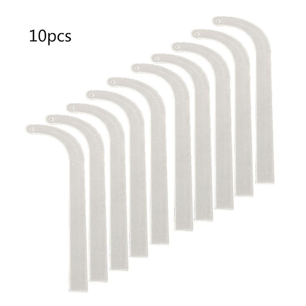 10x Örhänge Stud Hoop Örhänge Visning Prova På Stickar Böjd Remsa Transparent
