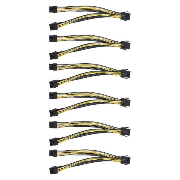 Pcie 8-pinninen Express-sovittimen virtajatkokaapeli 8 tuumaa (6 kpl)