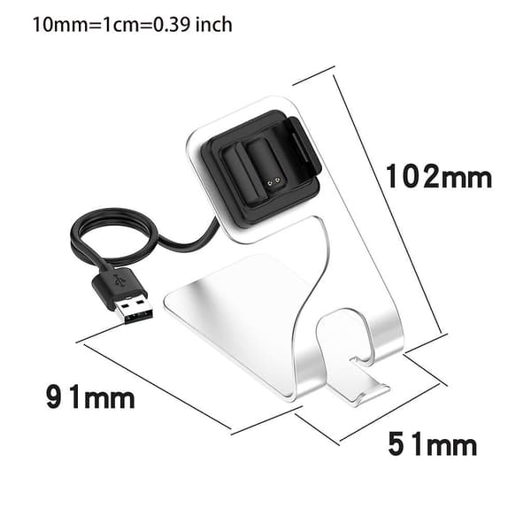 For Fitbit-charge4 Se ladekabel Dock brakett holder lader kabel stativ