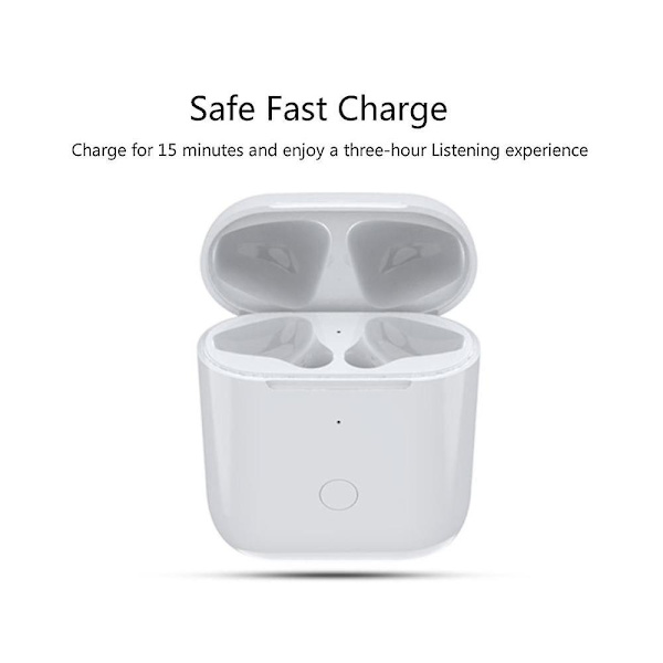 Udskiftningsboks til trådløs opladning til 1/2 700 mAh Bluetooth-øretelefoner med LED-indikator