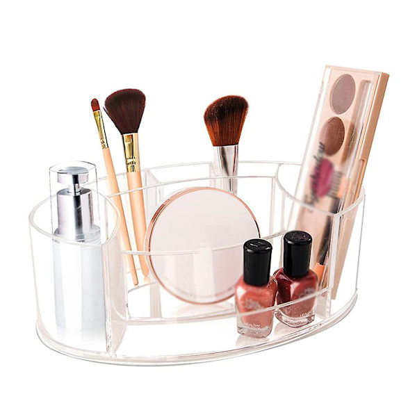 Multi-sektion Makeup Penselarrangør Badeværelse Opbevaringsenhed Børster Holder Klar