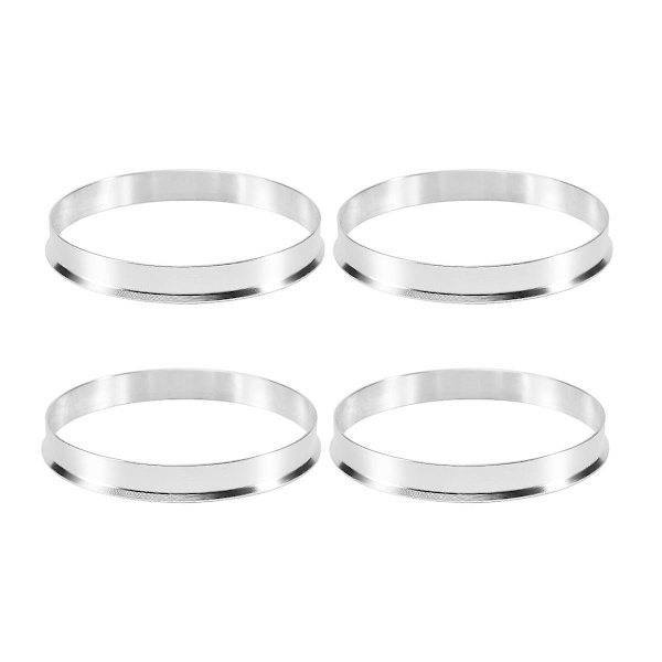 4 st Universal Aluminium Navringar Hjulspacer Set 74,1 mm O/D 72,6 mm I/D