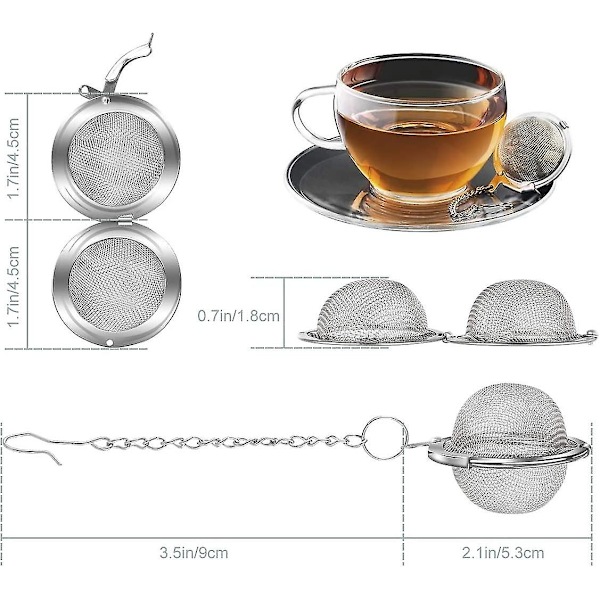 Teinfuser, 2 st Heilwiy tesil, tekula med kedja, teinfuser, kryddgåva