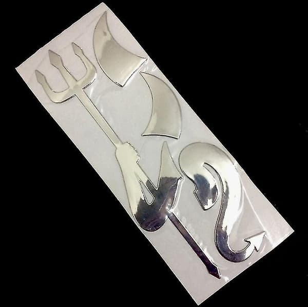 2 stk 3D Bilsticker Imp Bilsticker Personlig Bilsticker Vandafvisende Lynlås Bilsticker A