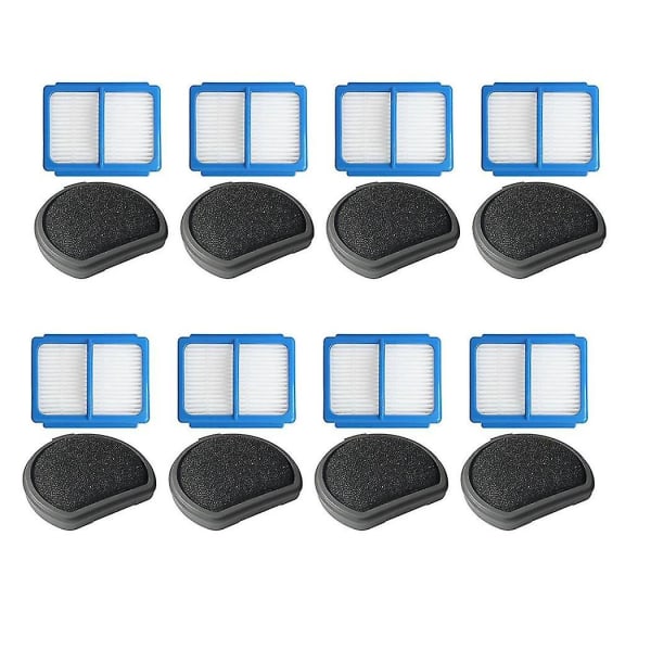 8 set frontfilter och bakfilter bomullsreservdelar för dammsugare för Qx9-1-50ib Askqx9 Sp