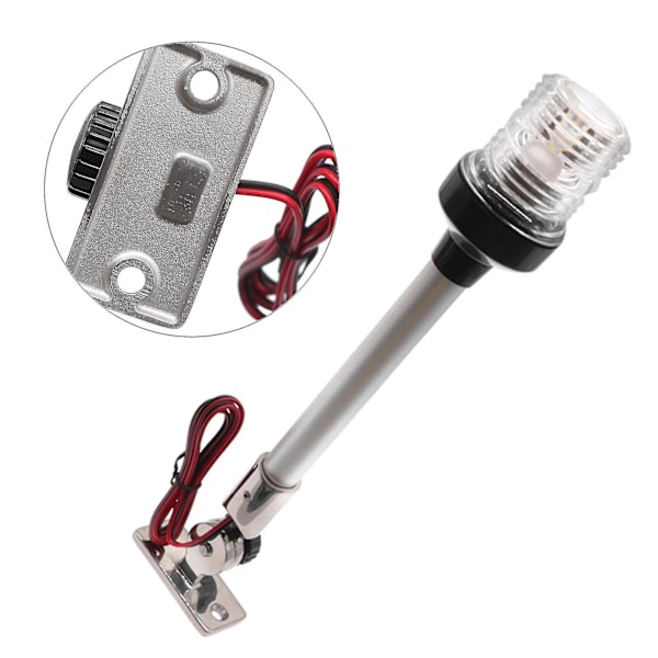 12 tum LED 360 graders ljus 316 rostfritt stål 4000-4500k 5w Ip66 skruvfixering ingår Signalljus