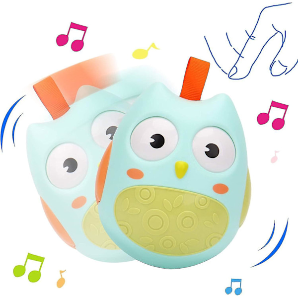 Roly Poly-leke - Uglet Weeble Wobble-leke for babyer 3 til 12 måneder (beste gave til barn)