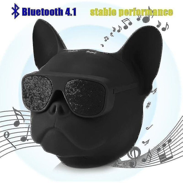 Kreativ hundeformet højttaler, bærbar hundeformet stereolyd musikafspiller Bluetooth trådløs højttaler