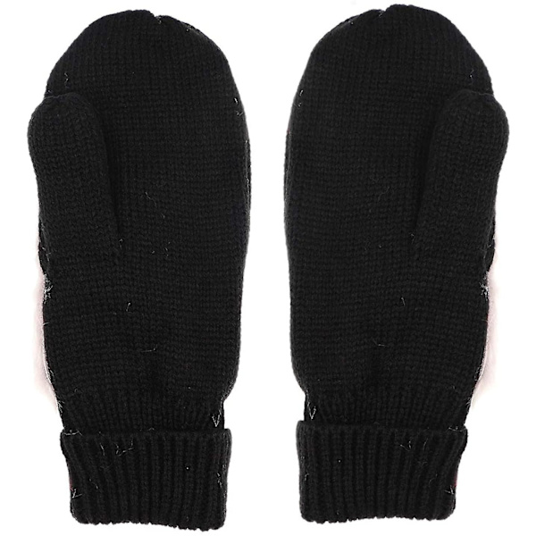 Dame Penguin Vante Handsker Vinter Varmt For Varm Hyggelig Strikkede Pluffy Fuzzy Faux Pels Vante