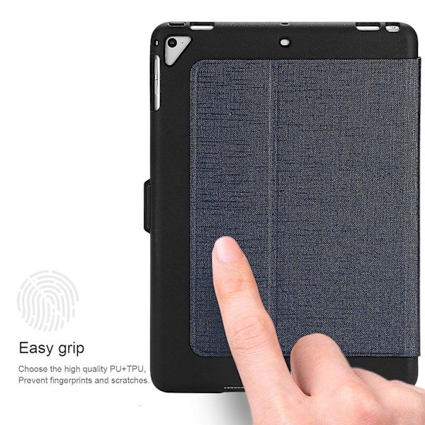 Sininen iPad 3. sukupolven kotelo Folio nahkainen jalusta älykäs kansi