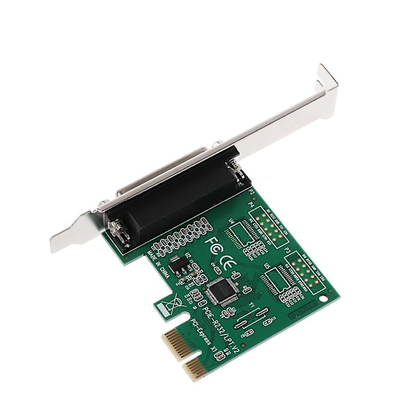 Parallel Port Db25 25pin Pcie Riser Card Lpt Printer Til Pci-e Express Kort