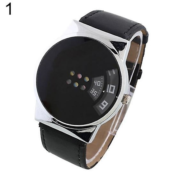 Mode Faux Læder Rem Digital Kvarts Armbåndsur til Mænd og Kvinder