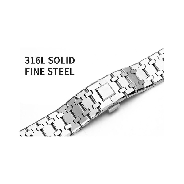 Modifiering Ga2100 Bezel för Casioak Gmas2100 Mod Kit 3:e generationens stålurfodral rem Ga2100