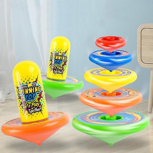 Färgglada Gyro Stacking Toys Spinning Table Party Games Educational Interactive Board Game Toy