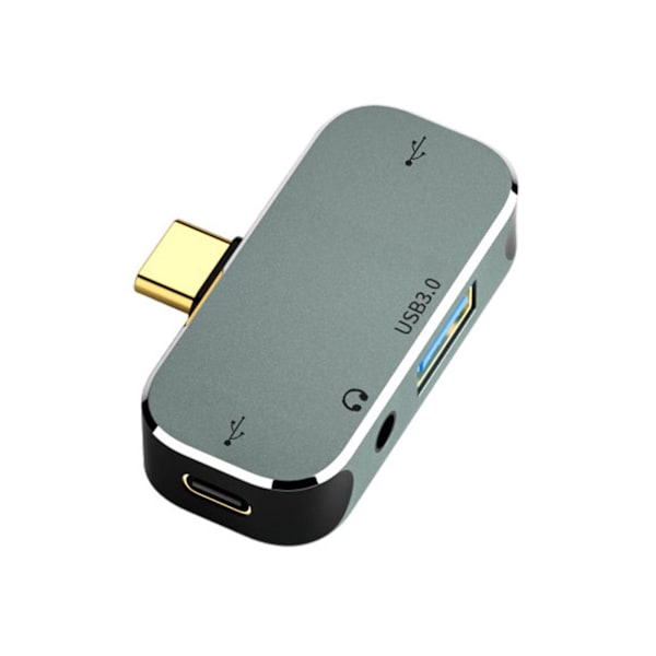 Usb 3.0 2.0 3,5 mm Jack Type C Hub Multi Splitter 4 Porte Expander Til Telefon