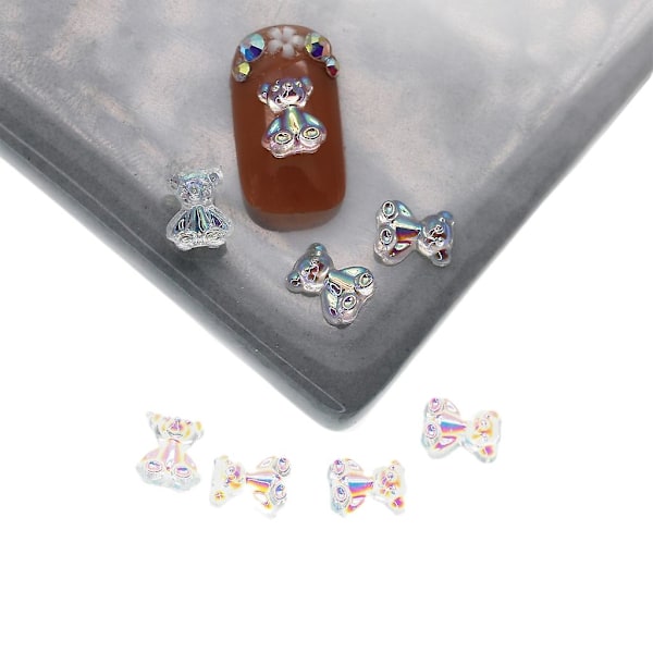 200 stk. Sløjfer Neglekunst Charms Krystal Sløjfe Decals Abl Sløjfe Neglekunst Smykker P747