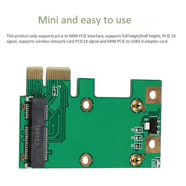 Mini Pci-e til Usb3.0 Udvidelseskort Bærbar Pci-express Pcie Til Mini Pcie