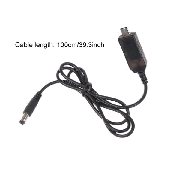 12v 36w Pd Usb Type C hann-inngang til Dc 5.5 X 2.1mm hann-strømkabel