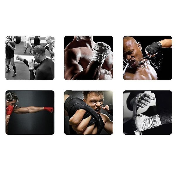 Bomullsbandage för boxning, handledsbandage, handskydd, stridsskydd, boxning, kickboxning, handlindningar, träning