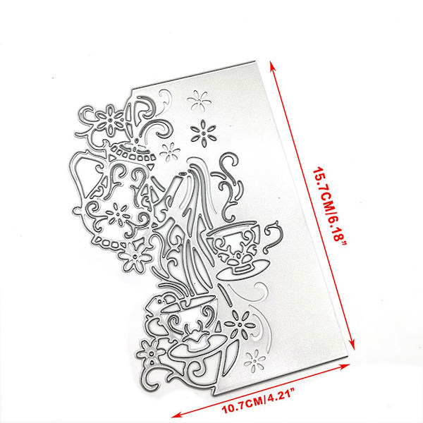 Kop Blomster Metal Skæredøre Skabeloner Diy Scrapbooking Album Papirkort Skabelon Form Embossing Dekoration