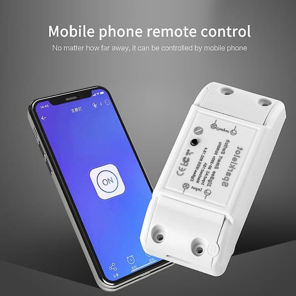 Mini Zigbee 3.0 Smart Switch Retrofit Modul for Vifter og Lys, Støtter Tuya