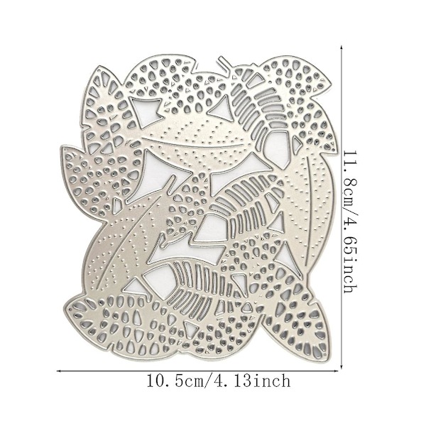 Metallstans Dies Blad Embossing Stencil Stansing Dies For Kortfremstilling Scrapbook