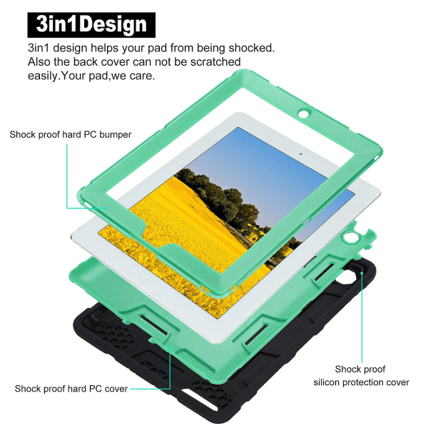 Top Mint Shockproof Defender Hard Case Cover för Apple Ipad Pro 10.5 Bästa presenterna