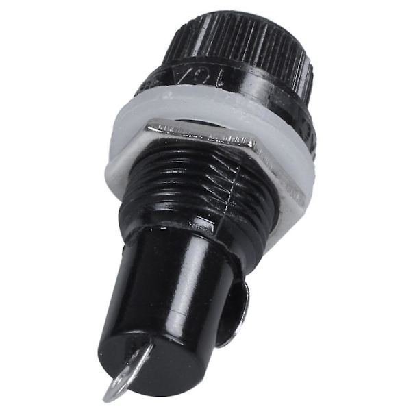 10 stk. 10A AC 250V 5mm x 20mm panelmonteret plastiksikringsstik