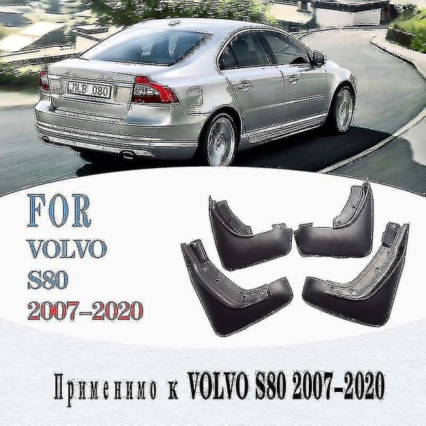För Volvo S80 Stänkskydd Stänkskydd Stänkskärm Till S80 Stänkskydd Stänkskydd Stänkskydd Biltillbehör Fram Bak 4 Stk