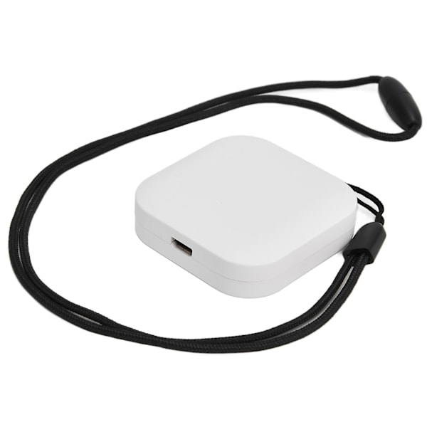 Bærbar, bærbar luftfukter med dobbelthodet karbonbørste og negativ iongenerator - 1000W, USB-kabel inkludert (hvit)