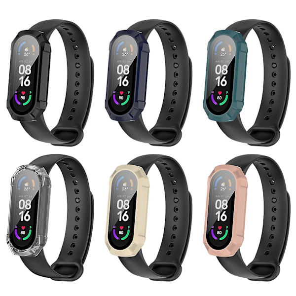Skjermbeskytter for Shell & Film for Mi Band 6 5 4 Smartband Tilbehør