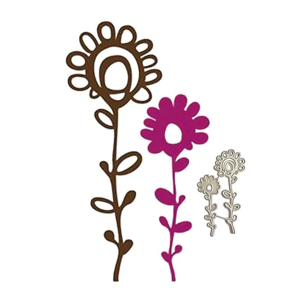 Blomster Metal Skæredør Kort Embossing Album Skabelon Scrapbooking Stencil