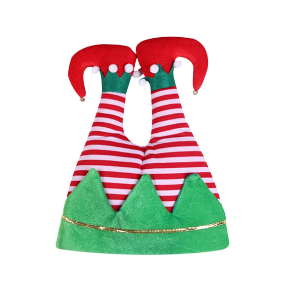 Julepynt Julehatter Fest Hatter Lang Stripete Plysjhatt Juletema Hatter Julefest Tilbehør