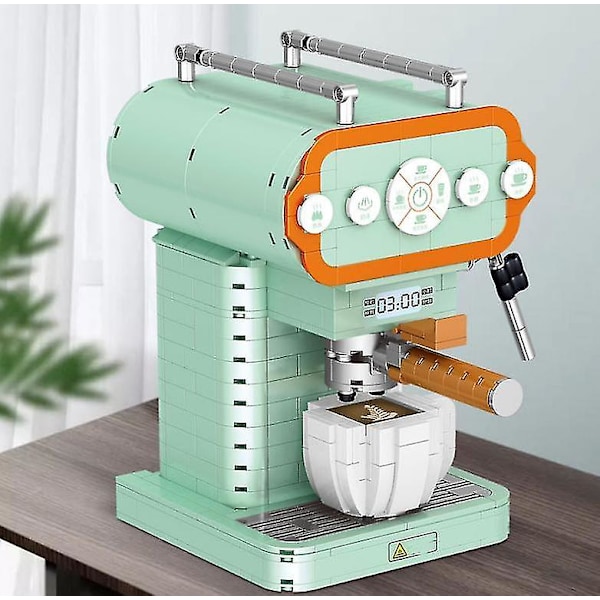Retro Byggeklodser Simulering Kaffemaskine Maskine Simulering Mini Model Samling Klodser Legetøj Diy Sæt Gaver Til Børn