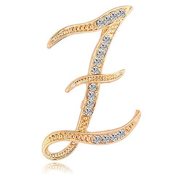 JUSCH Kirjain Rintaneula Pins Alkuäänteen Strass Rintaneula Naisille Käsityöt Kulta A-Z,WZ-1169R