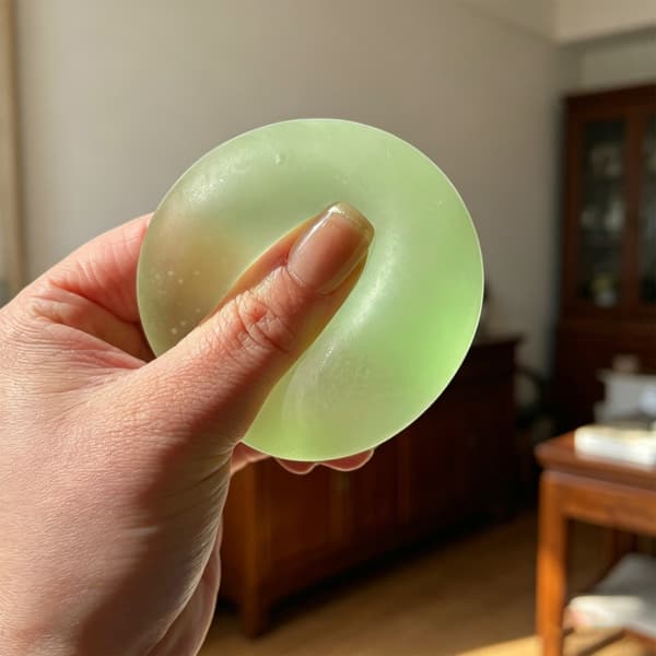 Mjuk maltosboll klämleksak för sensorisk stimulering och stressreducering för studenter White