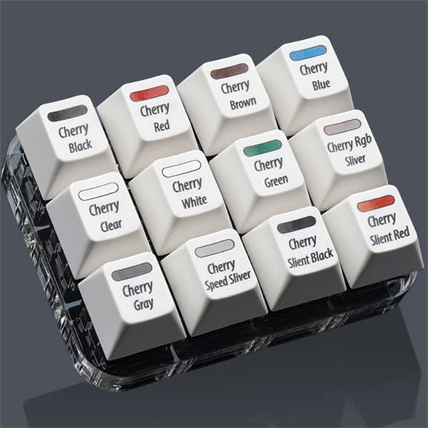 Keyboards Cherry MX Tester Glat Chamfering Design på Kanter