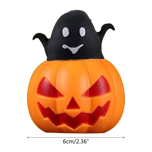 TPR Græskar, der springer ud, spøgelse Halloween Squeeze Græskar Fidget Legetøj til Autisme