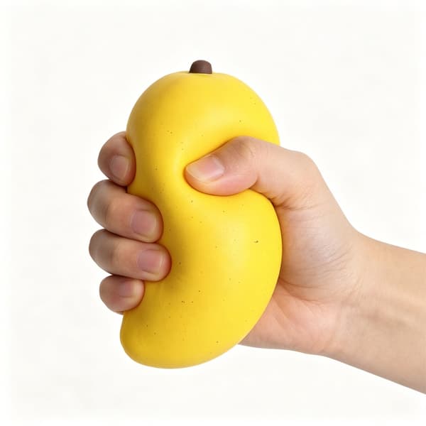 Rolig klämleksak för vuxna barn stresslindring mango sensorisk leksak